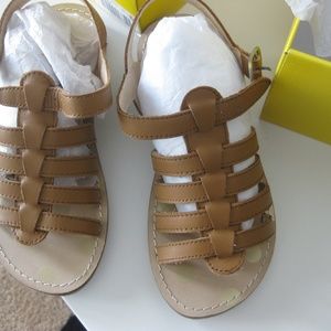 Mini Boden Leather Gladiator Sandals. Size 31